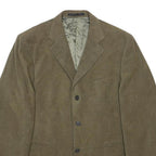 MARKS & SPENCER Mens Brown Cotton Blend Blazer Jacket M Classic Button Closure