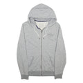 JACK WILLS Mens Grey Zip Hoodie S Cotton Blend Casual Lightweight Sweatshirt