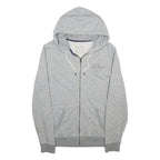 JACK WILLS Mens Grey Zip Hoodie S Cotton Blend Casual Lightweight Sweatshirt