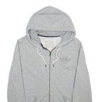 JACK WILLS Mens Grey Zip Hoodie S Cotton Blend Casual Lightweight Sweatshirt