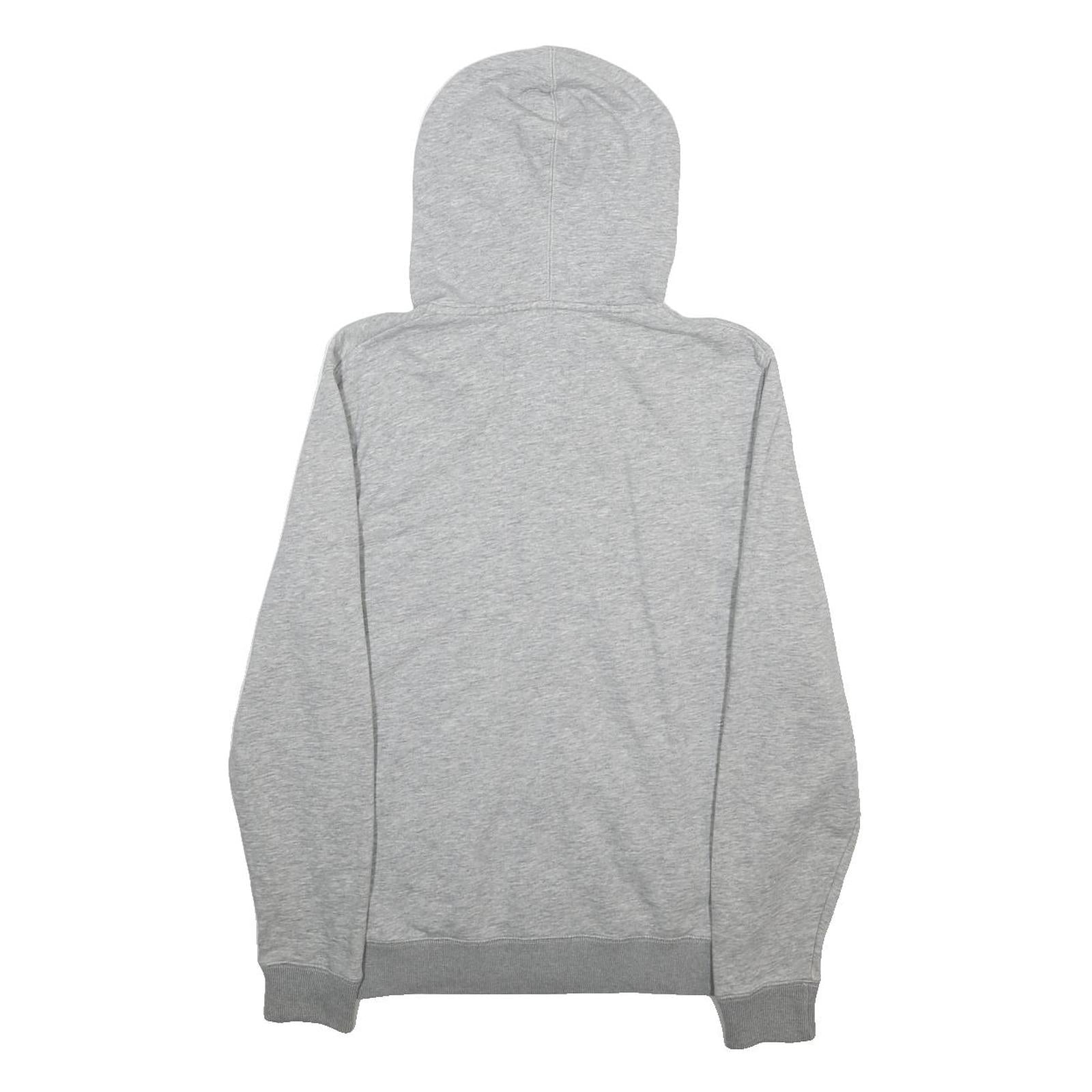JACK WILLS Mens Grey Zip Hoodie S Cotton Blend Casual Lightweight Sweatshirt