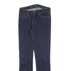 LEVI'S Womens Slim Dark Blue Denim Jeans Cotton Blend Zip W28 L32 Classic Fit