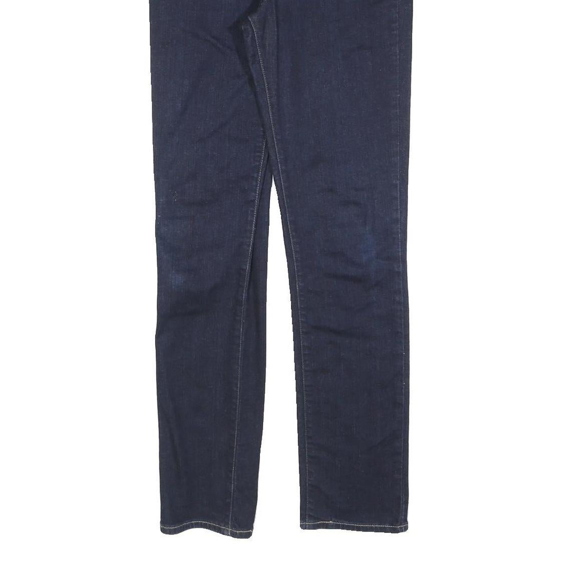 LEVI'S Womens Slim Dark Blue Denim Jeans Cotton Blend Zip W28 L32 Classic Fit