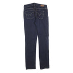 LEVI'S Womens Slim Dark Blue Denim Jeans Cotton Blend Zip W28 L32 Classic Fit