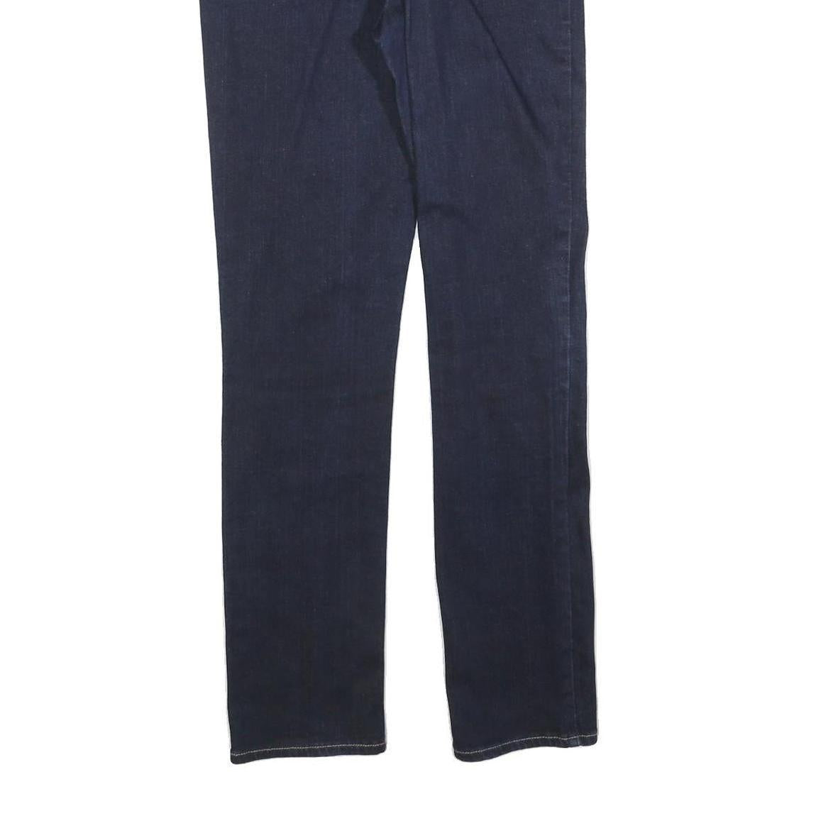 LEVI'S Womens Slim Dark Blue Denim Jeans Cotton Blend Zip W28 L32 Classic Fit