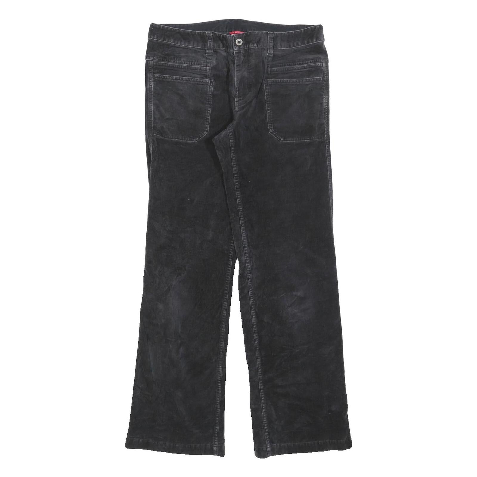 THE NORTH FACE Womens Cotton Blend Black Regular Straight Trousers W30 L30