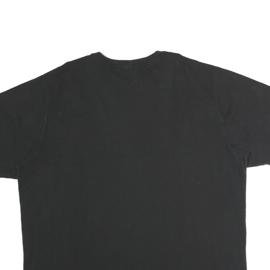 CARHARTT Mens Black Pocket T-Shirt 2XL Short Sleeve Crew Neck Cotton Workwear