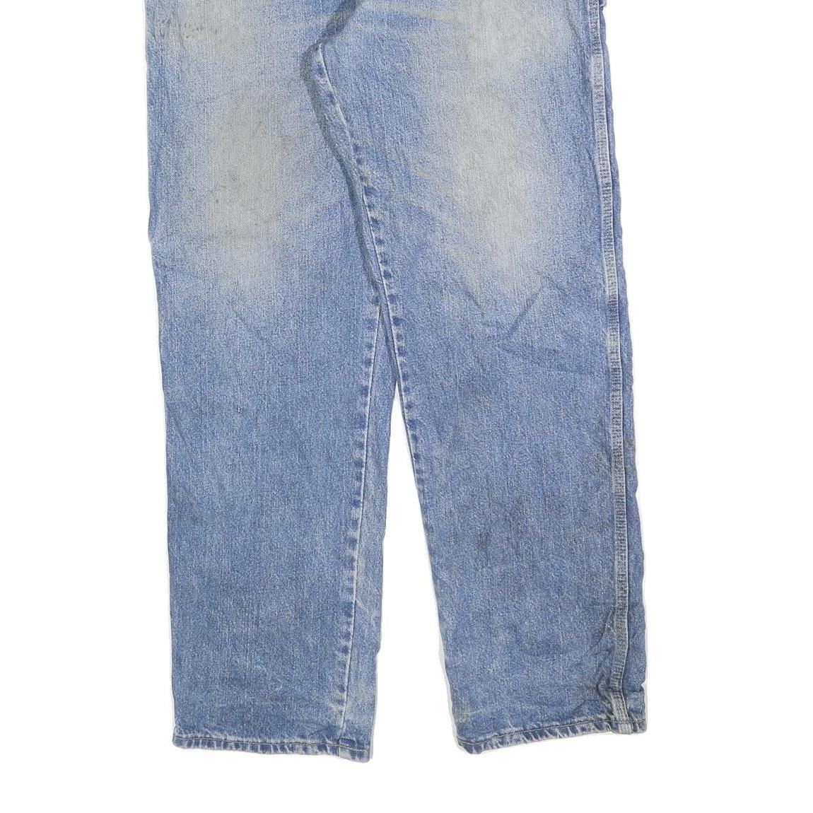 DICKIES Mens Jeans Blue Relaxed Loose Denim Light W38 L32 Workwear Utility