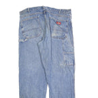 DICKIES Mens Jeans Blue Relaxed Loose Denim Light W38 L32 Workwear Utility