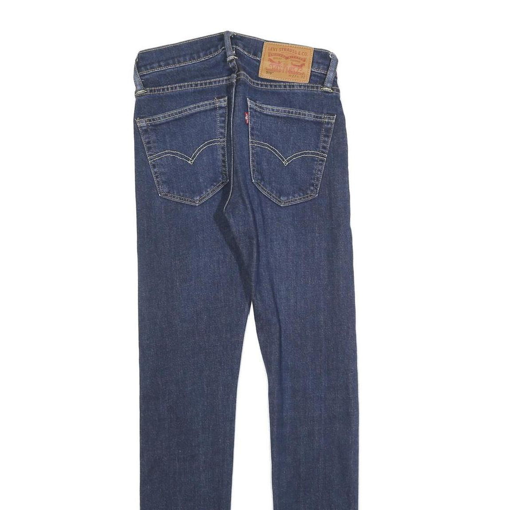 LEVI'S 519 Mens Jeans Blue Slim Skinny Denim Medium W27 L32 Stylish Fit