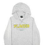 NIKE Womens Grey Placer Basketball Pullover Hoodie M Lightweight Cotton Blend