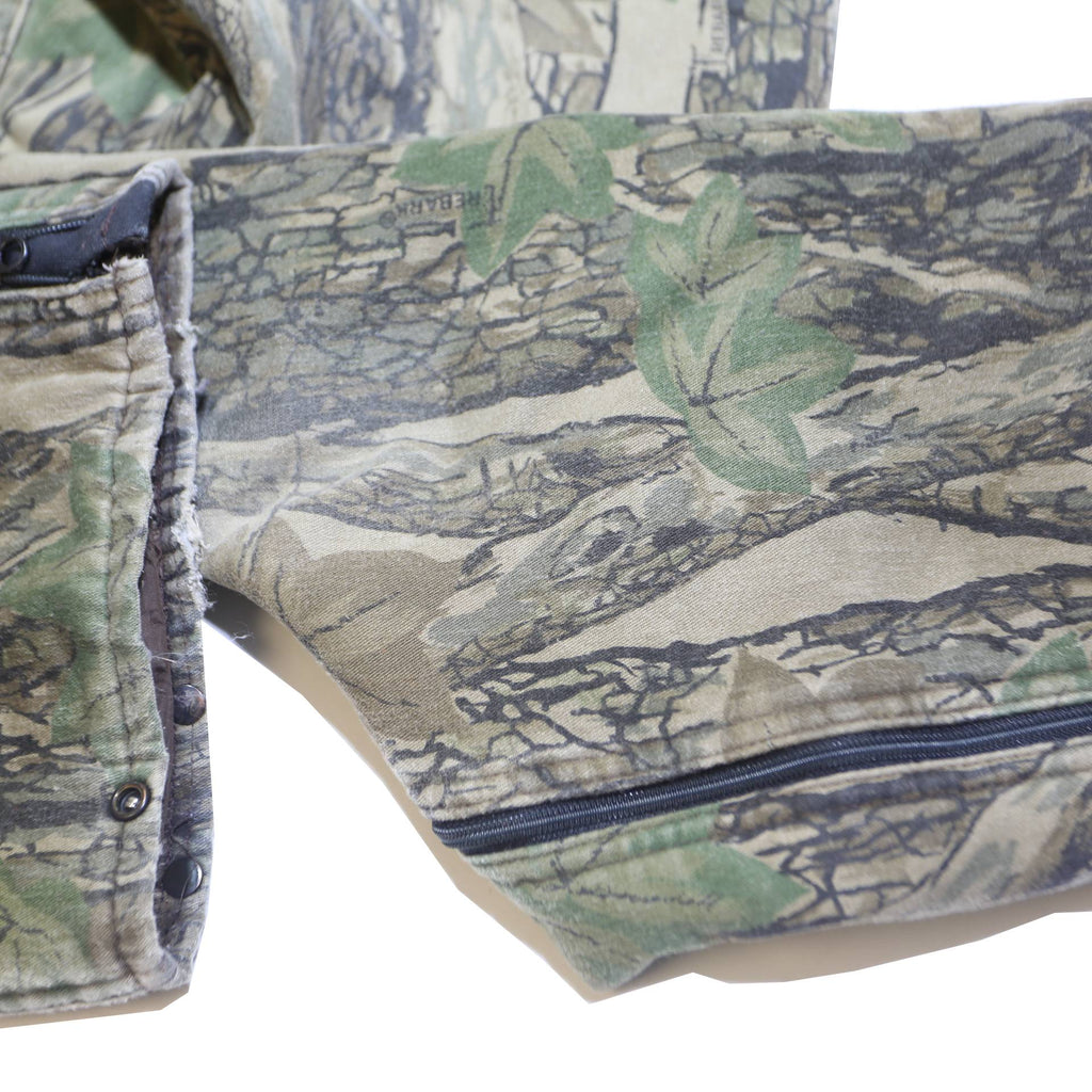 GARDEN MOUNTAIN Mens Green Brown Camouflage Cotton Blend Regular Fit Dungarees M