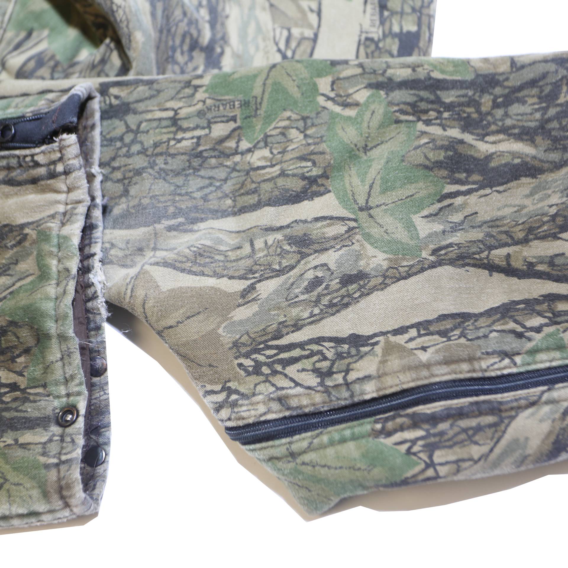 GARDEN MOUNTAIN Mens Green Brown Camouflage Cotton Blend Regular Fit Dungarees M