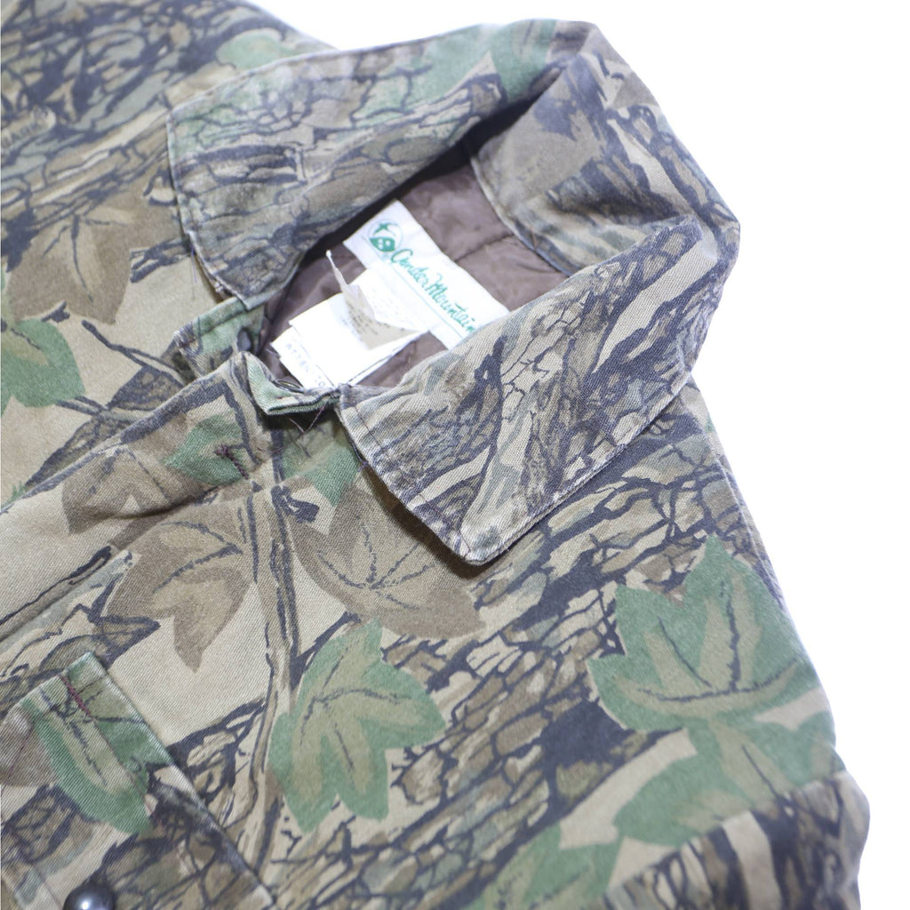 GARDEN MOUNTAIN Mens Green Brown Camouflage Cotton Blend Regular Fit Dungarees M