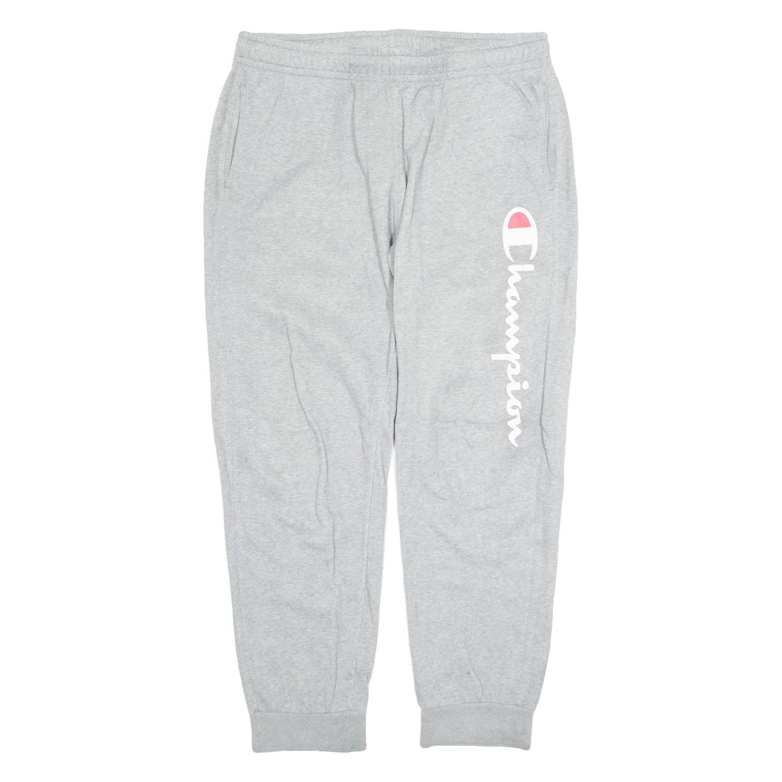 CHAMPION Mens Joggers Grey Tapered XL W34 L24