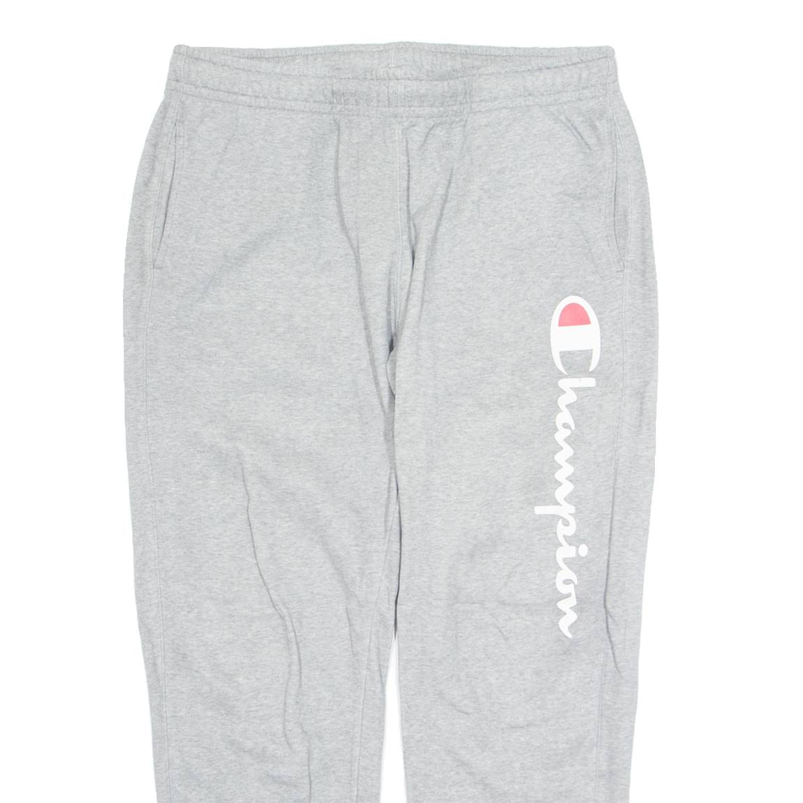 CHAMPION Mens Joggers Grey Tapered XL W34 L24