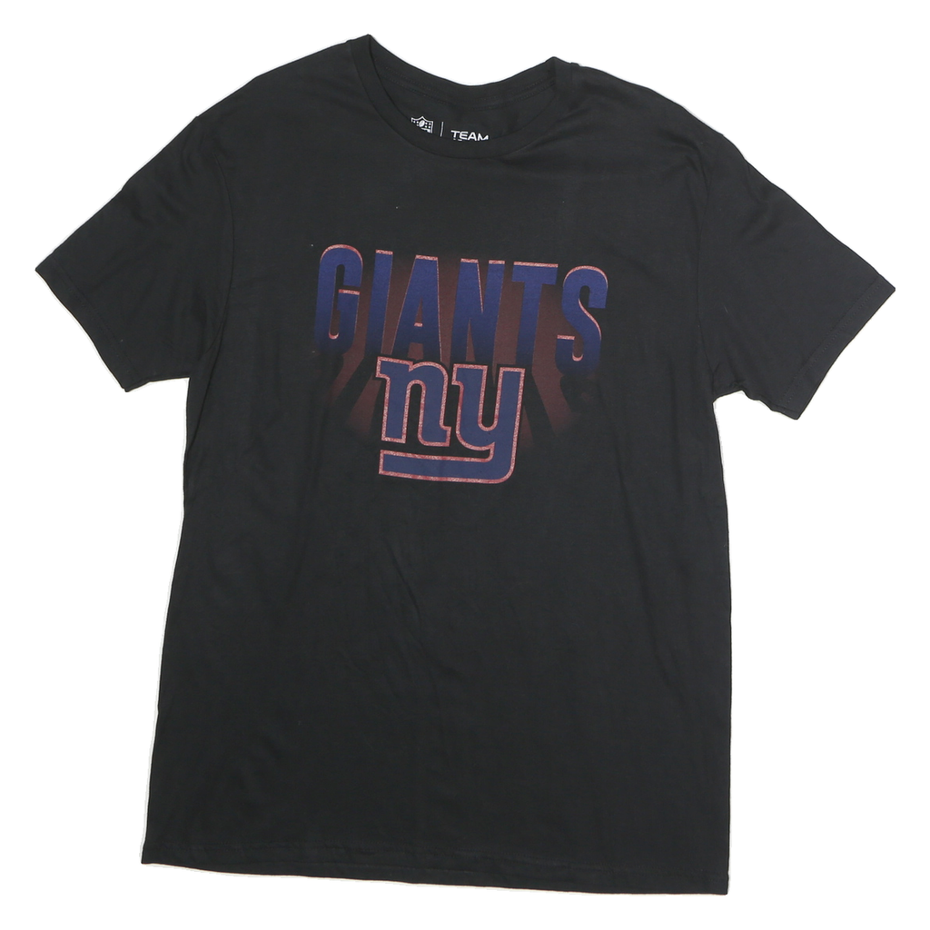 NFL Mens Black New York Giants Graphic T-Shirt M Short Sleeve Crew Neck