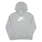 NIKE Womens Grey Hoodie XL Cotton Blend Pullover Casual Sportswear