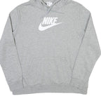 NIKE Womens Grey Hoodie XL Cotton Blend Pullover Casual Sportswear