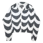 Adidas Originals Womens Black & White Marimekko Primegreen Zip Jacket UK 10