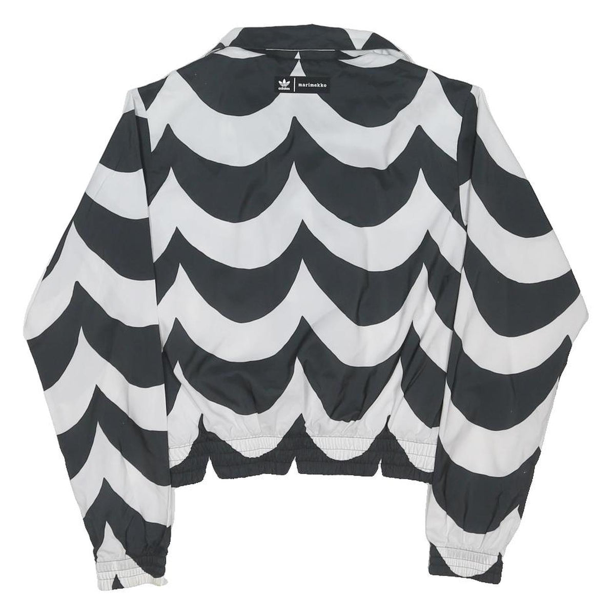Adidas Originals Womens Black & White Marimekko Primegreen Zip Jacket UK 10