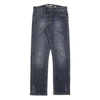 WRANGLER Mens Slim Slim Straight Denim Medium W34 L34 Classic Zip Jeans