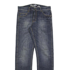 WRANGLER Mens Slim Slim Straight Denim Medium W34 L34 Classic Zip Jeans