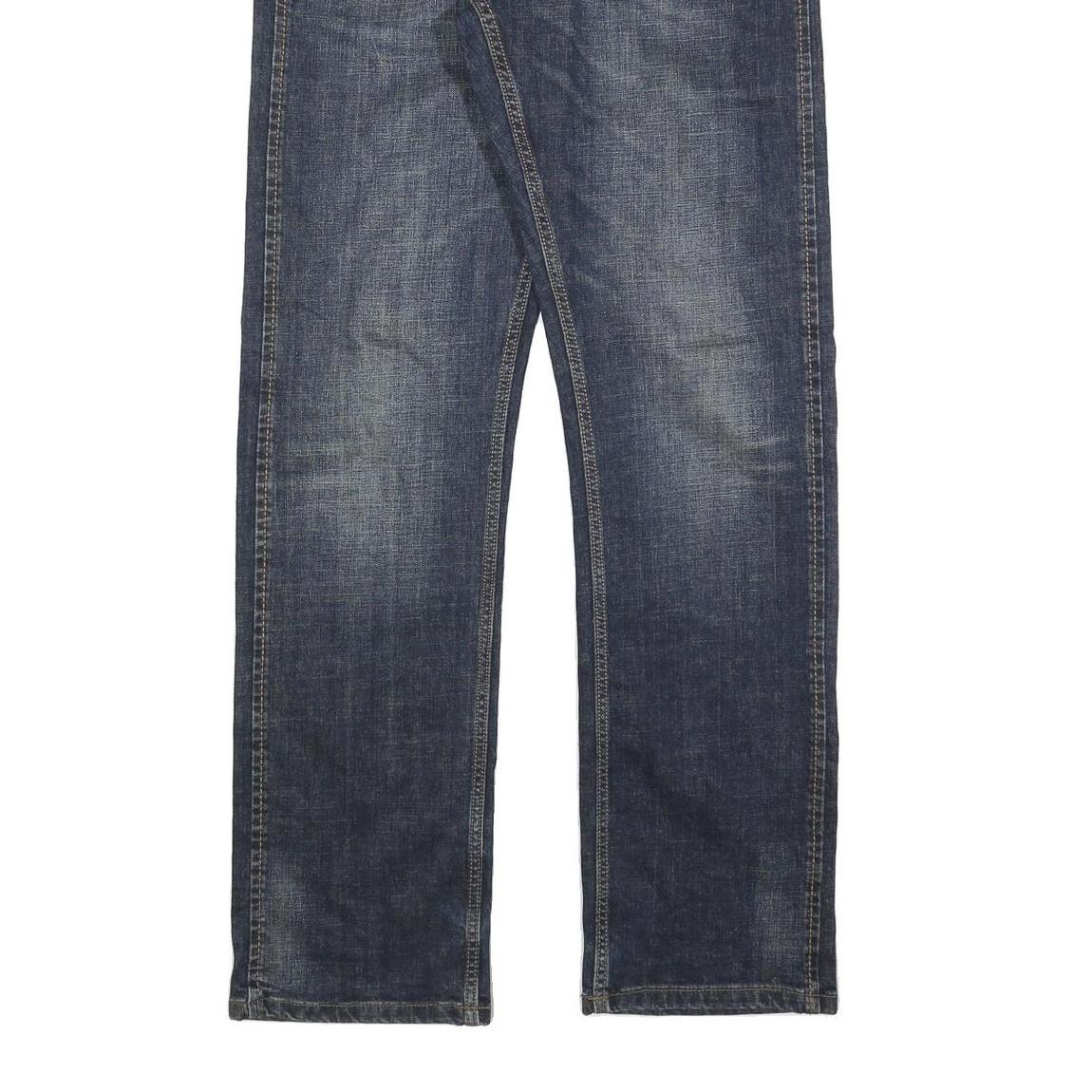 WRANGLER Mens Slim Slim Straight Denim Medium W34 L34 Classic Zip Jeans