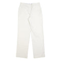 TOMMY HILFIGER Womens Cotton Blend White Regular Straight Trousers W28 L30