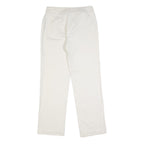 TOMMY HILFIGER Womens Cotton Blend White Regular Straight Trousers W28 L30