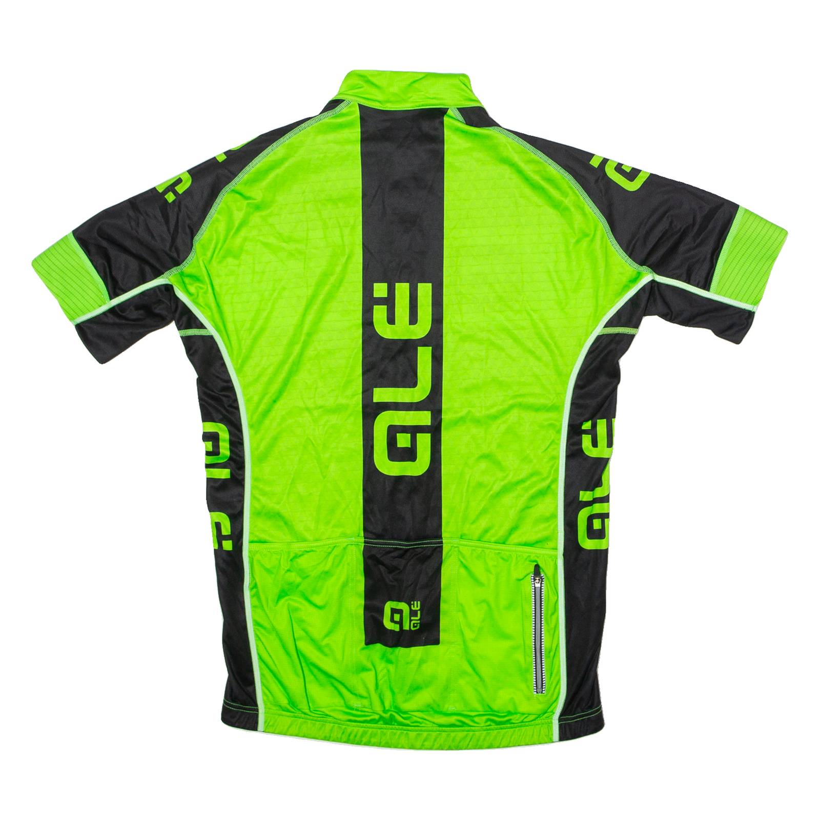 QLE Full Zip Cycling Womens Jersey Black High Neck L
