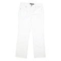 CALVIN KLEIN JEANS Womens Cotton White Regular Straight Trousers W31 L30 Classic