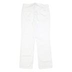 CALVIN KLEIN JEANS Womens Cotton White Regular Straight Trousers W31 L30 Classic