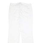 CALVIN KLEIN JEANS Womens Cotton White Regular Straight Trousers W31 L30 Classic