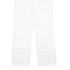 CALVIN KLEIN JEANS Womens Cotton White Regular Straight Trousers W31 L30 Classic