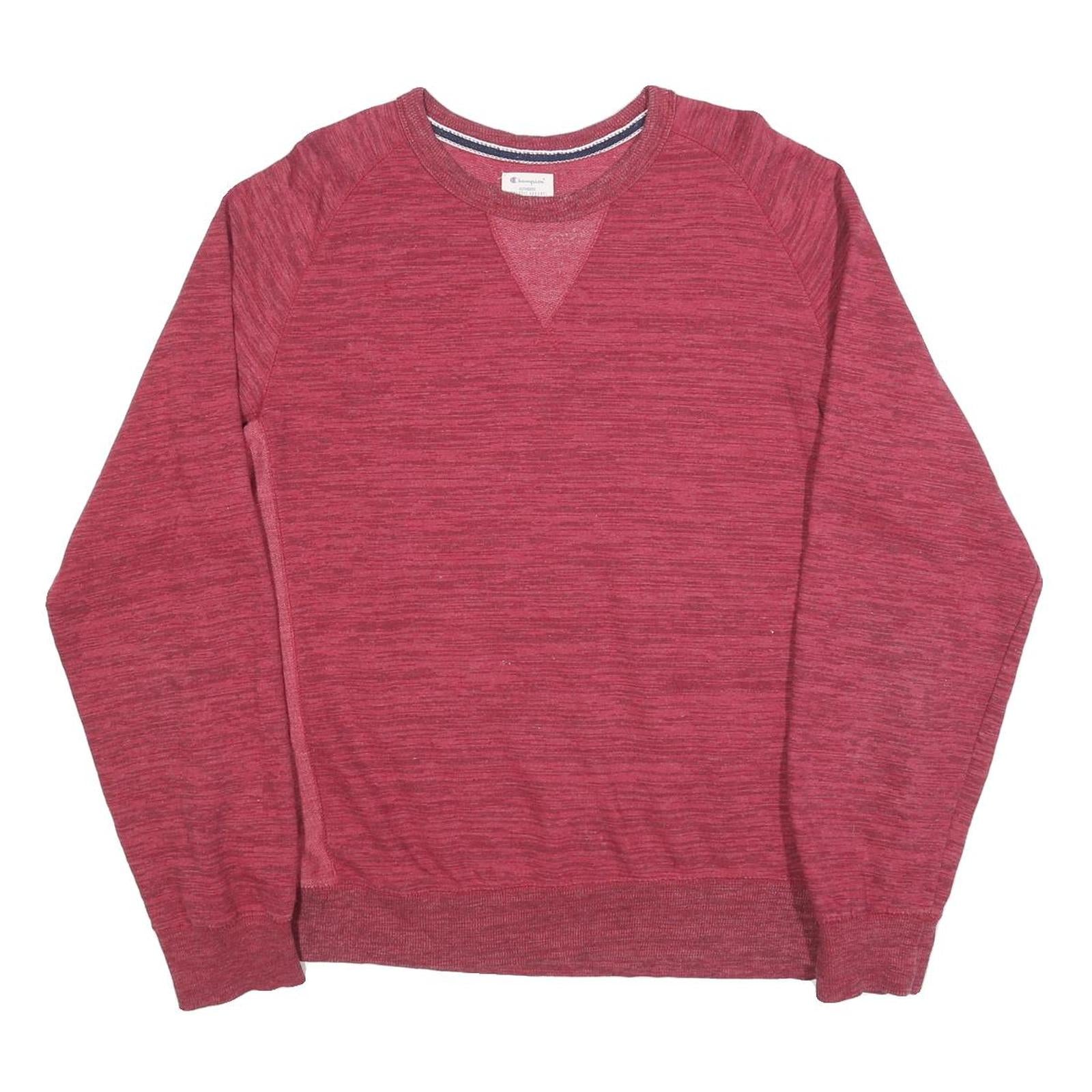 CHAMPION Mens Red XL Crew Neck Casual Vintage Style Cotton Blend Sweatshirt