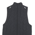 NIKE Womens Black White Running Jacket S Polyester Zip Therma-Fit Fitness