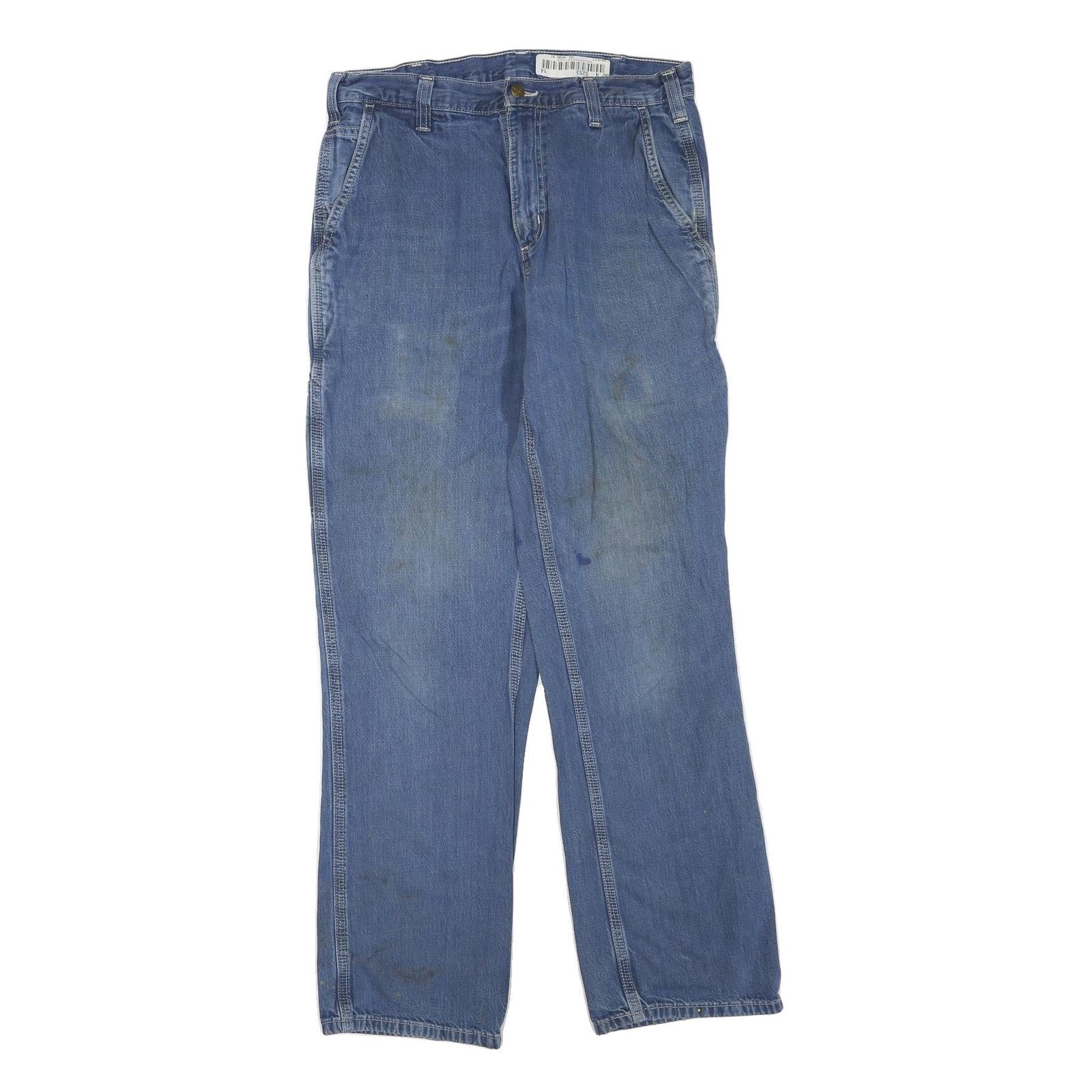 CARHARTT Mens Jeans Blue Regular Straight Denim Medium W32 L30 Workwear