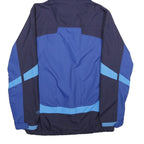 COLUMBIA Mens Blue & Navy Outdoor Jacket S Nylon Colourblock Hooded Zip