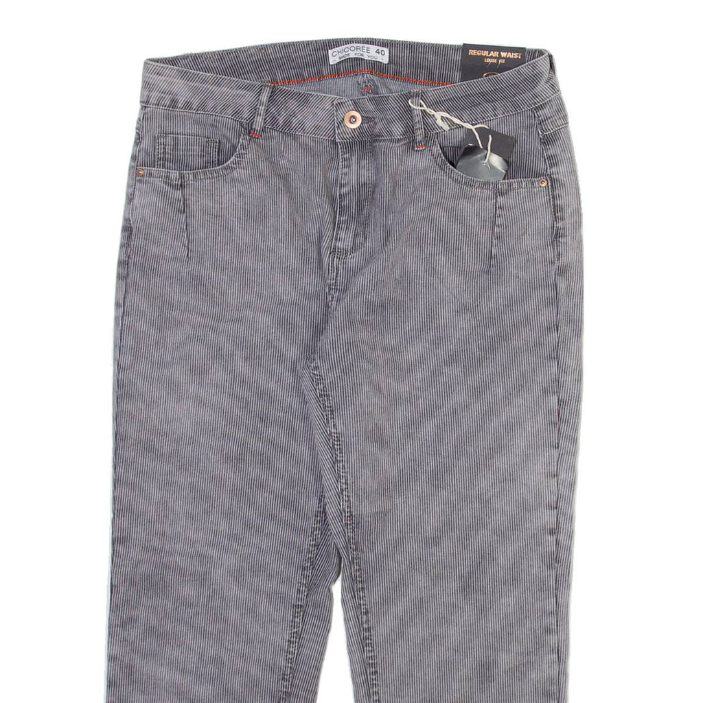 CHICOREE Womens Trousers Grey Regular Tapered W30 L23