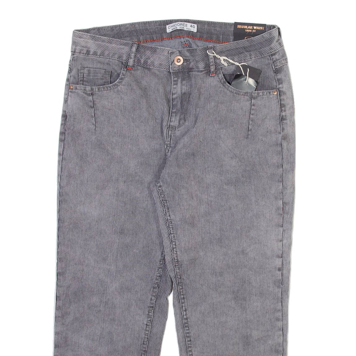 CHICOREE Womens Trousers Grey Regular Tapered W30 L23