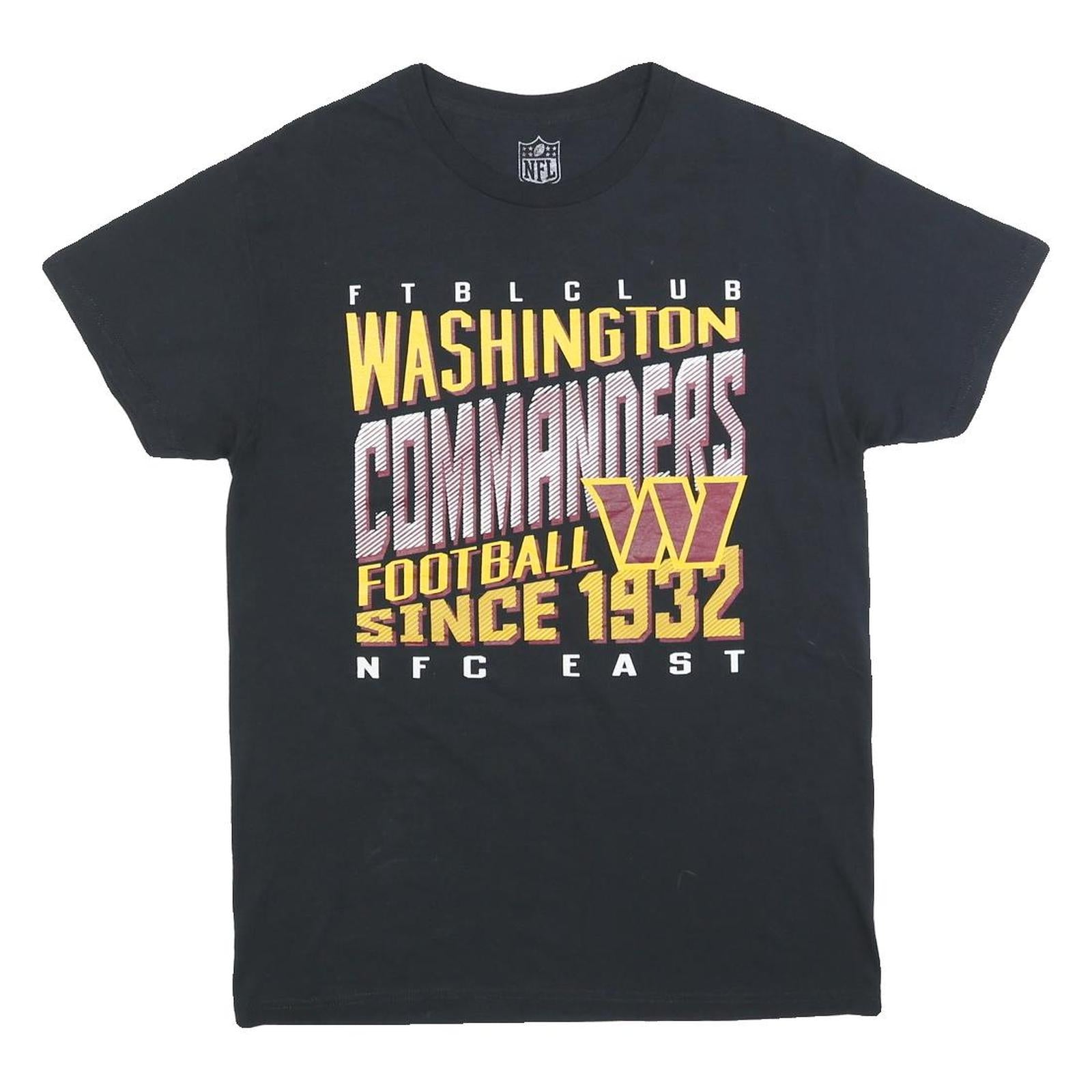 NFL Womens Black Washington Commanders Graphic T-Shirt M Crew Neck Short Sleeve