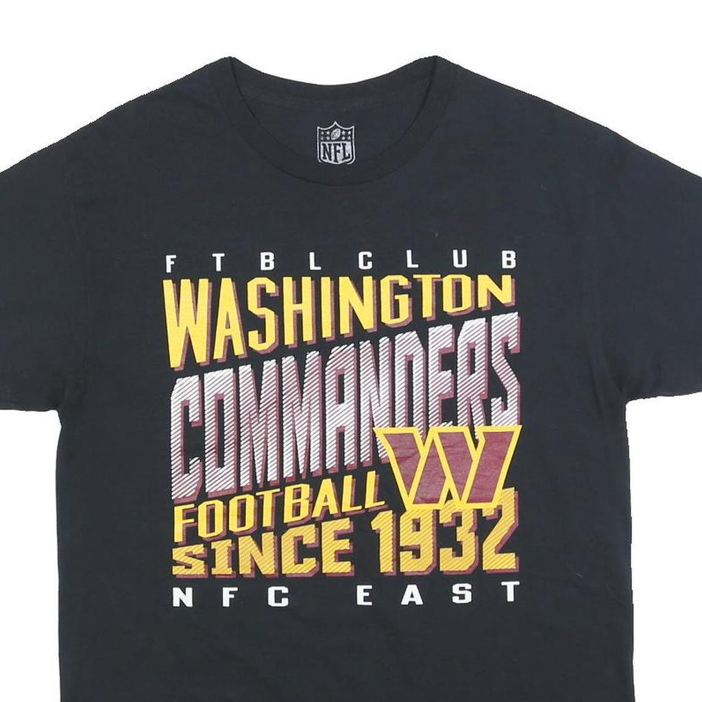NFL Womens Black Washington Commanders Graphic T-Shirt M Crew Neck Short Sleeve