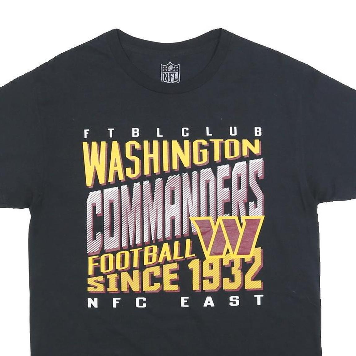 NFL Womens Black Washington Commanders Graphic T-Shirt M Crew Neck Short Sleeve