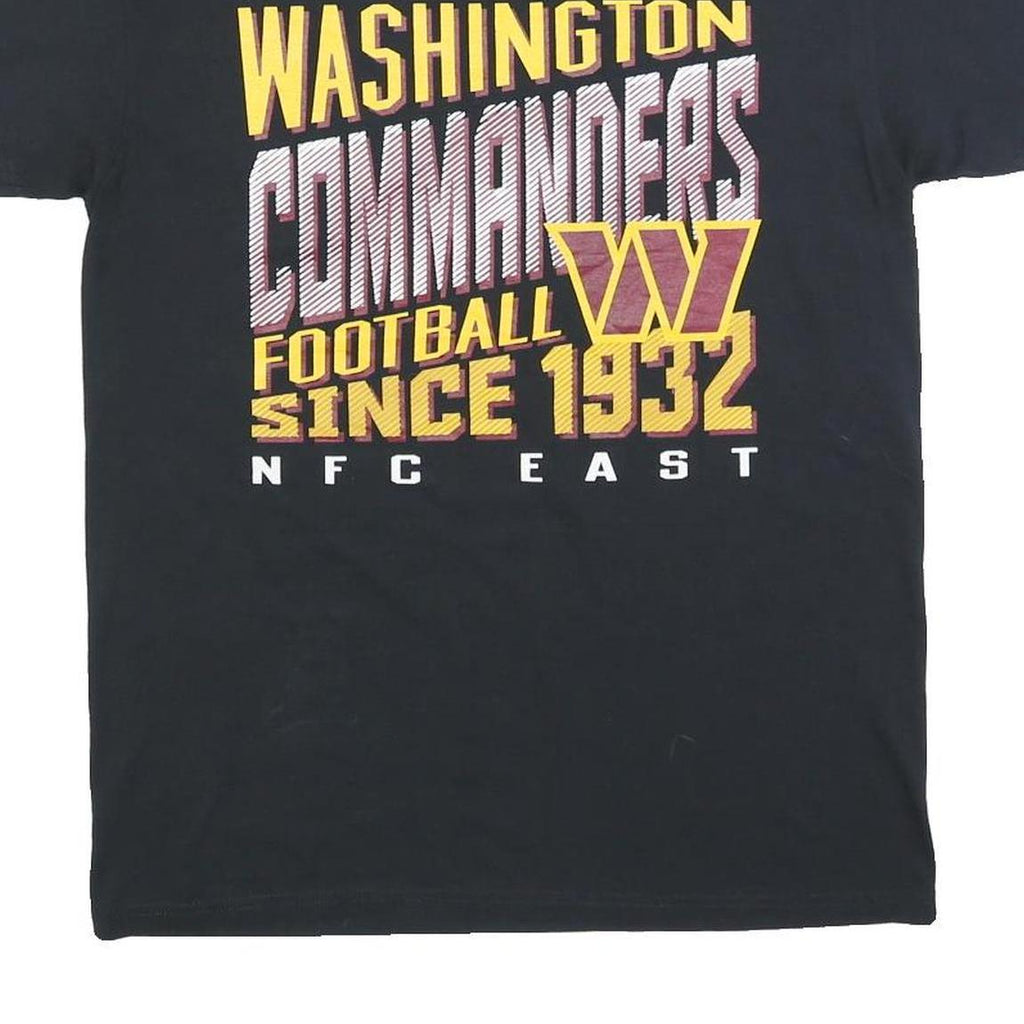 NFL Womens Black Washington Commanders Graphic T-Shirt M Crew Neck Short Sleeve