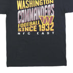 NFL Womens Black Washington Commanders Graphic T-Shirt M Crew Neck Short Sleeve