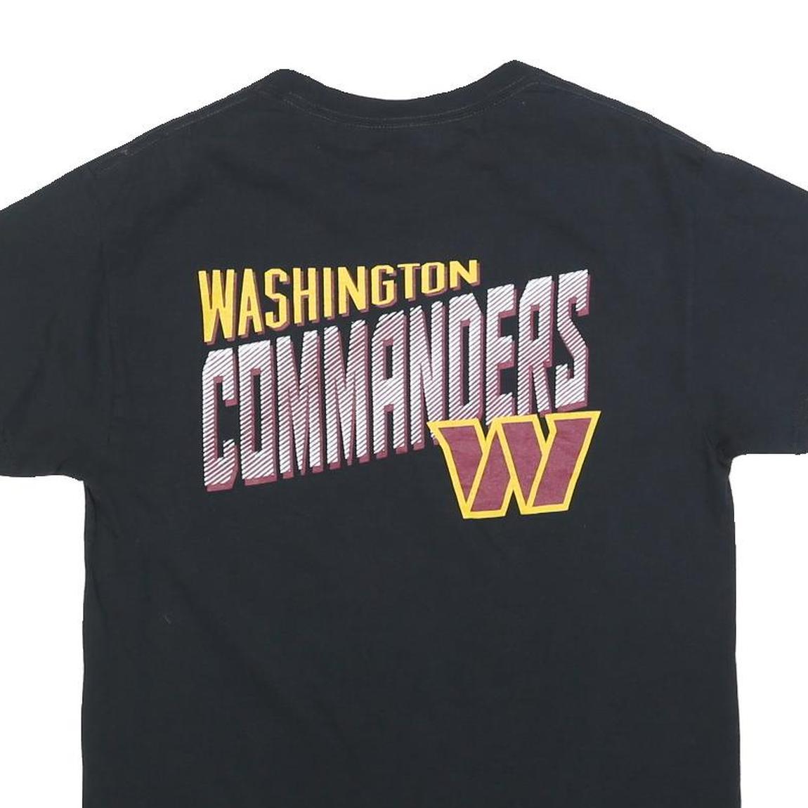 NFL Womens Black Washington Commanders Graphic T-Shirt M Crew Neck Short Sleeve