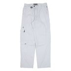BIAGGINI Cargo Zip-off Womens Trousers Grey Relaxed Straight W31 L31
