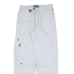 BIAGGINI Cargo Zip-off Womens Trousers Grey Relaxed Straight W31 L31