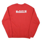 GILDAN Mens Red Fairbanks Track And Field Crew Neck M Sweatshirt Pullover Sport